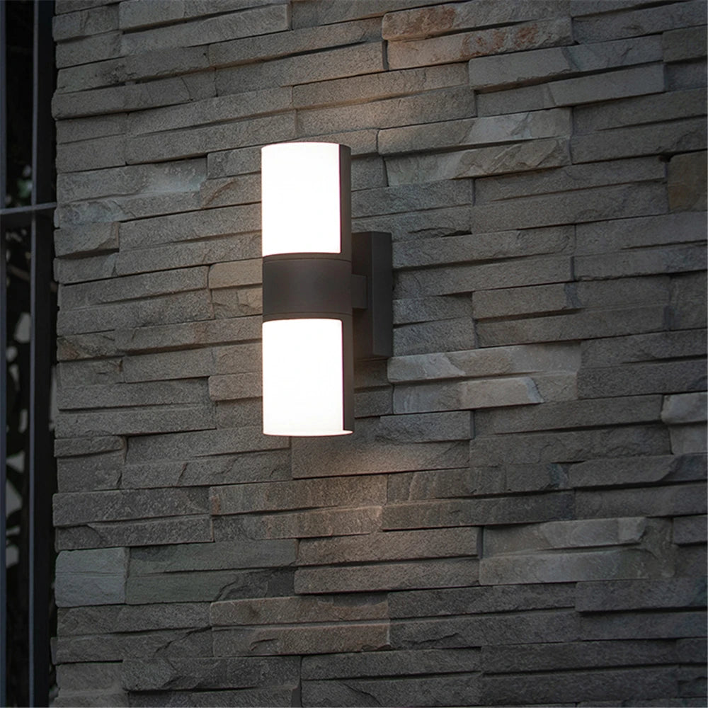 applique murale led étanche extérieur éclairage moderne décoratif paysage jardin allée - vue 3 sur 11