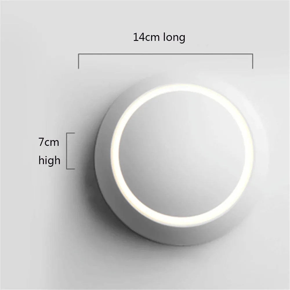 applique murale ronde rotative à led pour intérieur moderne - vue 6 sur 6
