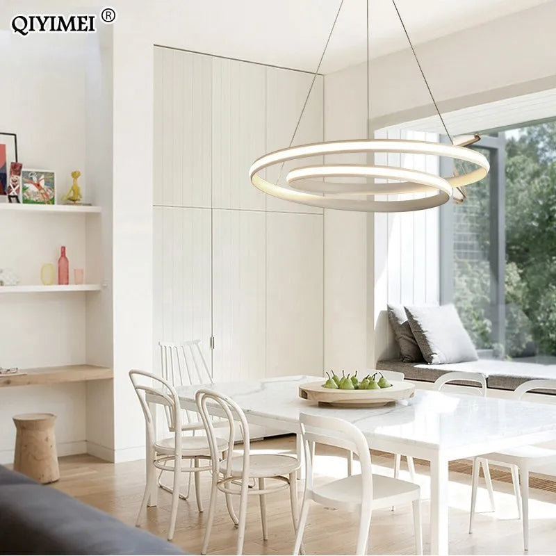 lampes suspendues modernes à led en aluminium - vue 4 sur 6