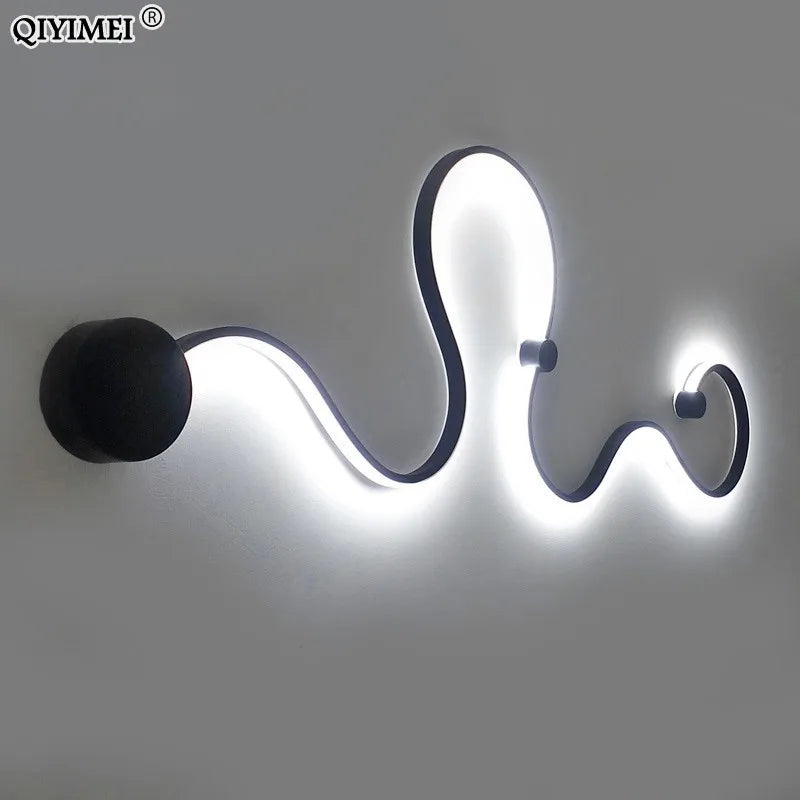 "applique murale moderne en acrylique et fer led décoration maison" - vue 3 sur 14