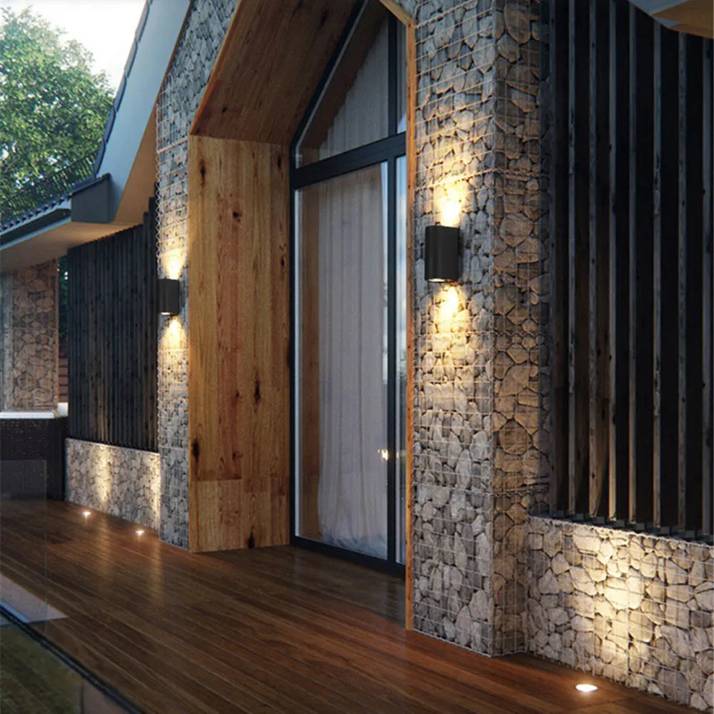 applique murale extérieure étanche à led pour jardin et terrasse - vue 3 sur 8