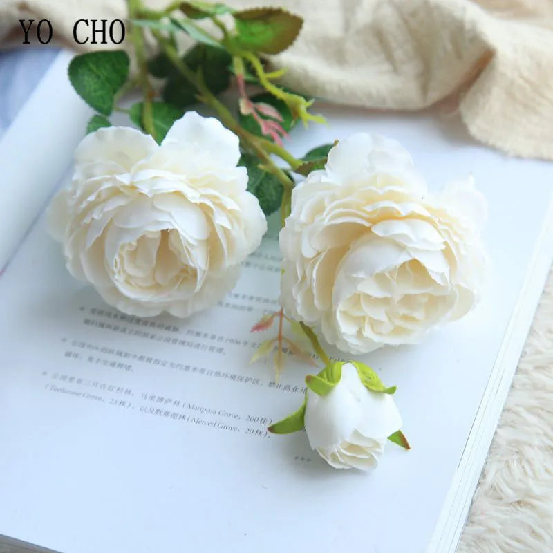 bouquet de fleurs artificielles roses pour décoration de mariage - vue 14 sur 16