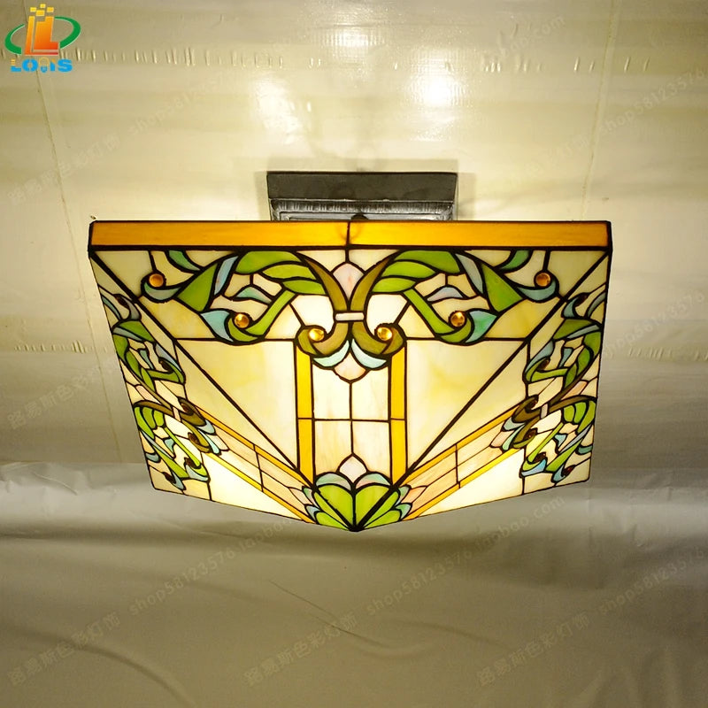 plafonnier marocain en verre fait main style rétro pour enfants - vue 4 sur 6