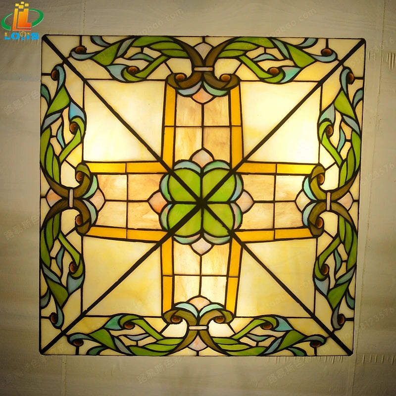 plafonnier marocain en verre fait main style rétro pour enfants - vue 6 sur 6