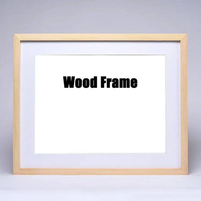 cadre photo en bois naturel noir et blanc décoratif - vue 8 sur 9