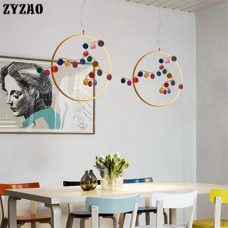 suspension en agate design post-moderne pour intérieur élégant - vue 3 sur 10
