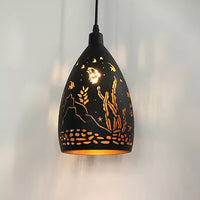 Moderne suspension LED lumières fer creux cage en métal suspension Luminaire salon restaurant boutique bar décor Luminaire