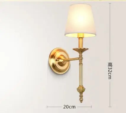 applique murale vintage en cuivre pour éclairage led - vue 2 sur 6