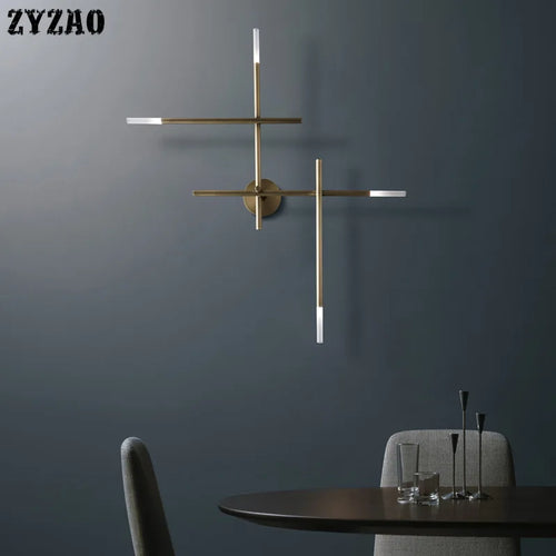Wandleuchte aus Kupfer im minimalistischen Design für ein elegantes Interieur - vue 2 sur 8