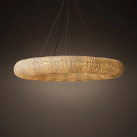 Vintage-Pendelleuchte aus Kristall mit eleganter LED-Beleuchtung