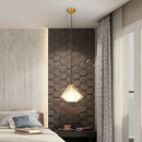 suspension à led en verre diamant design nordique moderne
