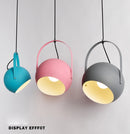 Moderne LED-Pendelleuchte aus farbigem Draht für Esszimmer und Restaurant, E27-Haushaltsdekoration