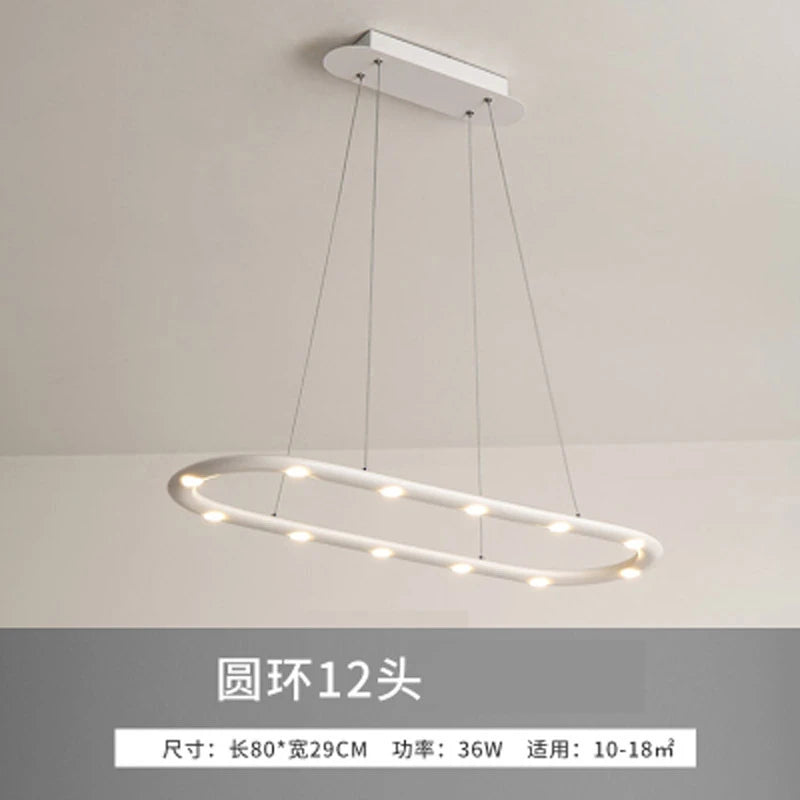 suspension moderne en aluminium pour décoration industrielle