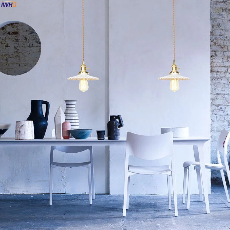 suspension led moderne nordique maison cuivre verre