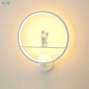 applique murale led moderne en fer pour événements romantiques
