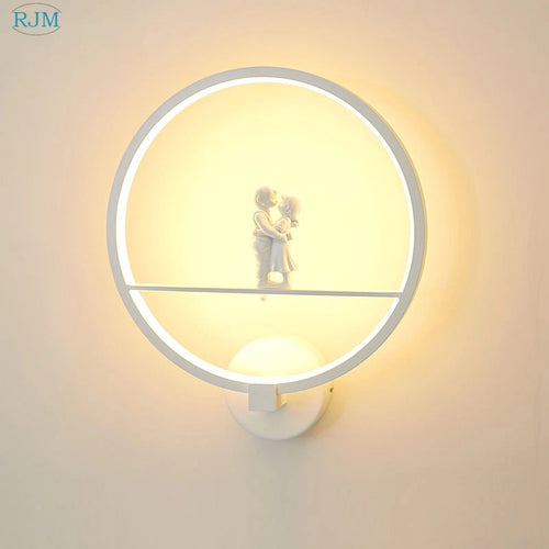 applique murale led moderne en fer pour événements romantiques