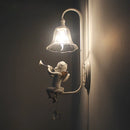 Vintage LED-Wandleuchte für Balkon und Innentreppe