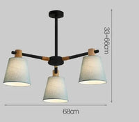 lustre à led design nordique pour éclairage suspendu moderne