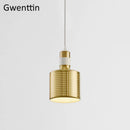 Moderne Pendelleuchte aus Messing für stilvolle Wohnraumdekoration im Industrial-Look