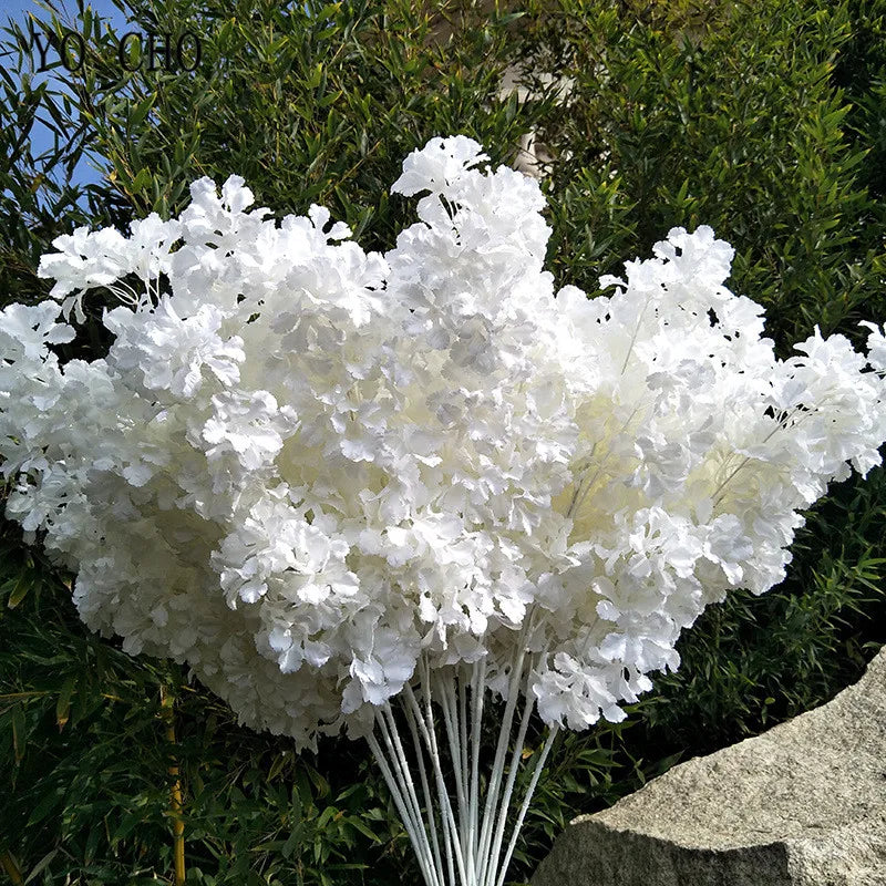 fleurs artificielles hortensia gypsophile pour décoration mariage - vue 2 sur 15