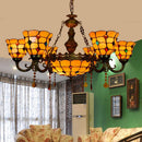 Elegante Tiffany-Pendelleuchte aus Glas für modernes Interieur