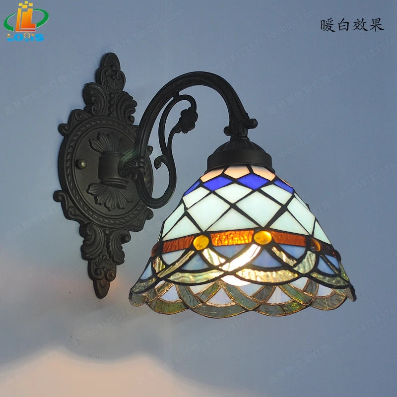 applique murale led art européen style méditerranéen éclairage décoratif - vue 4 sur 10