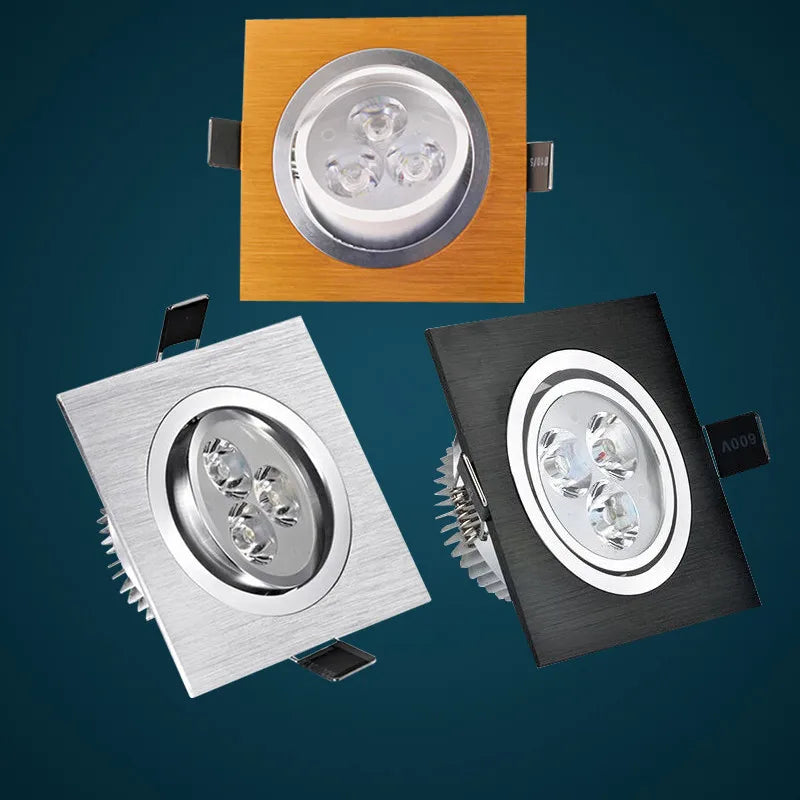 led dimmable downlight encastré carré intérieur pilote - vue 6 sur 5