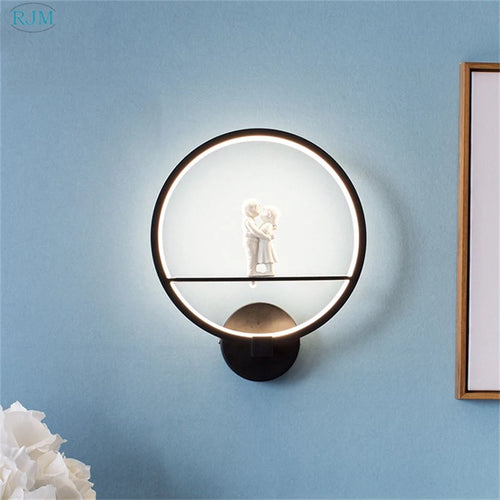 applique murale led moderne en fer pour événements romantiques
