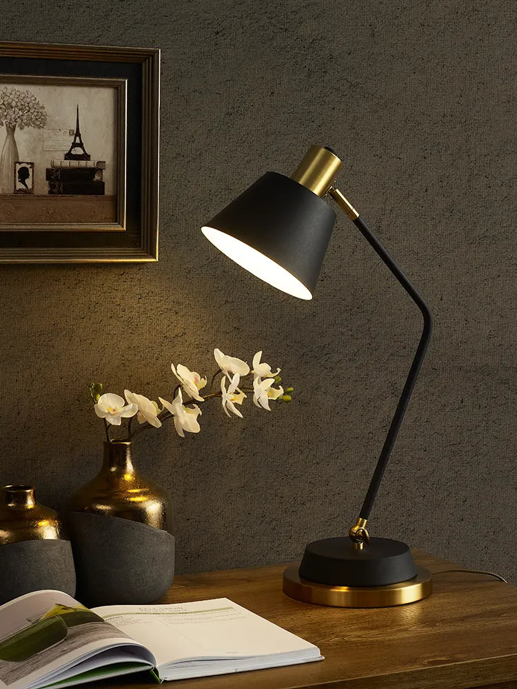 Lampe de table de chevet de chambre à coucher à coucher nordique