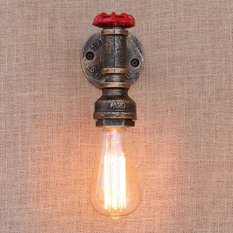 applique murale vintage industrielle gzmj loft wandlamp - vue 4 sur 7