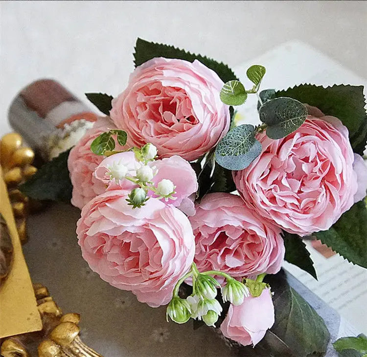 beau bouquet de fleurs artificielles pour mariage et décoration - vue 9 sur 13