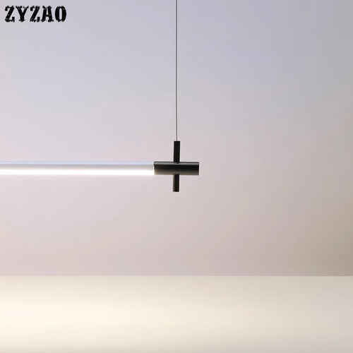 Moderne LED-Pendelleuchte im minimalistischen Design für vielseitige Räume - vue 5 sur 6