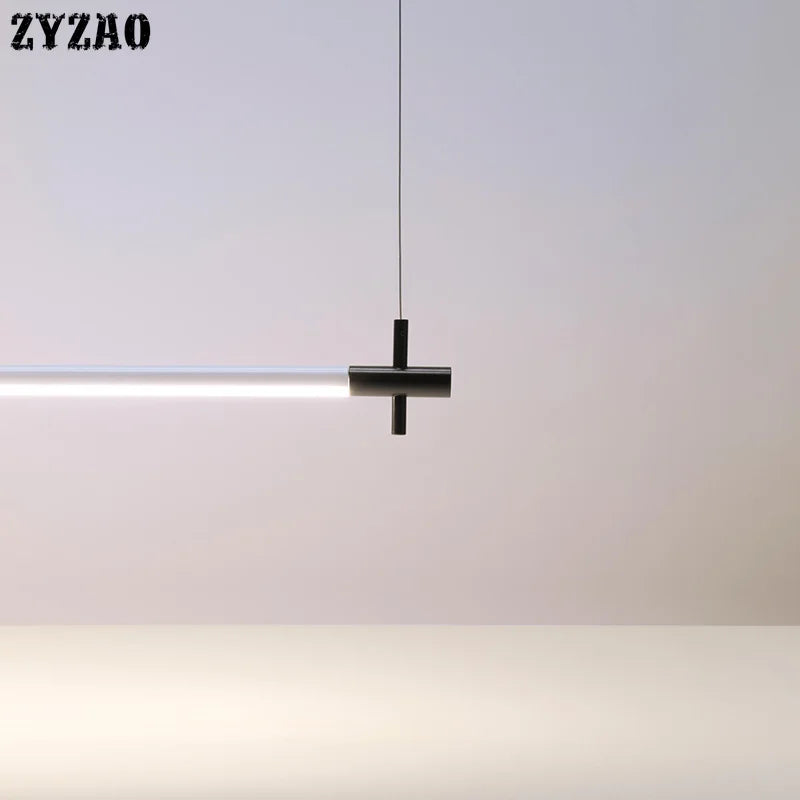 Moderne LED-Pendelleuchte im minimalistischen Design für vielseitige Räume - vue 4 sur 6