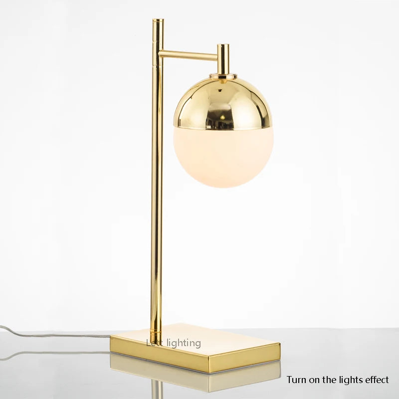 lampe à poser en verre créative style nordique moderne - vue 4 sur 6