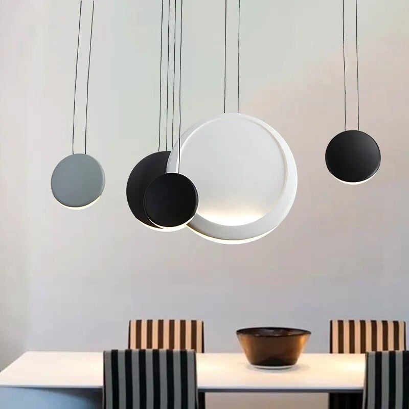 Suspension scandinave post-moderne minimaliste pour salon