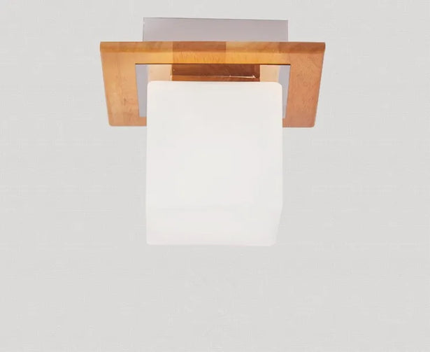 plafonnier en bois japonais style minimaliste pour intérieur