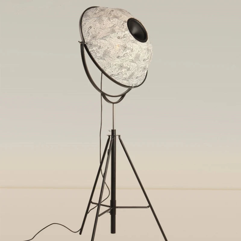 lampadaire moderne gzmj satellite en métal avec abat-jour en tissu