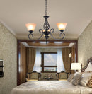 lustre vintage en fer style européen ampoule led traditionnel