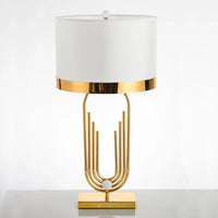 lampe à poser postmoderne en titane brossé pour décoration intérieure