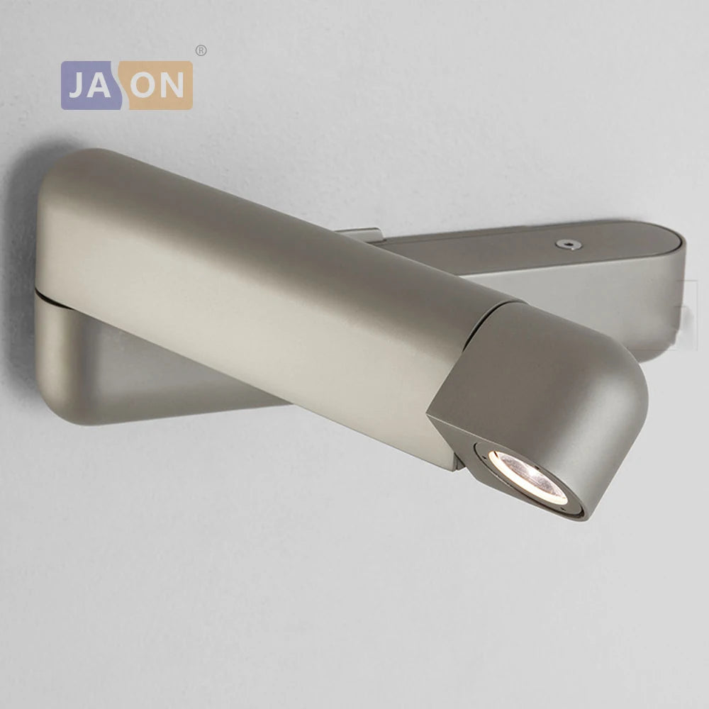 LED-Wandleuchte im nordischen Stil, drehbar und kabellos mit Schalter - vue 3 sur 5