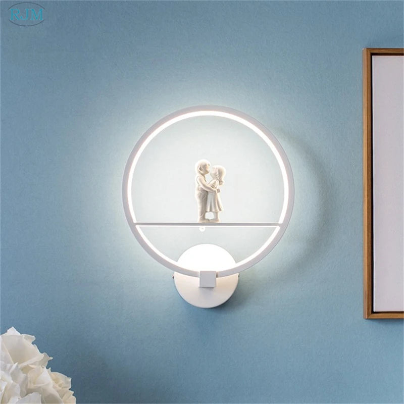 applique murale led moderne en fer pour événements romantiques - vue 6 sur 8