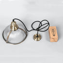 suspension vintage abat-jour en verre luminaire loft à led