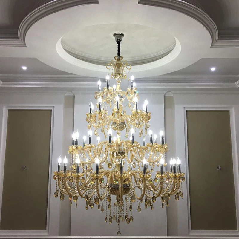 lustre moderne en cristal pour un éclairage élégant et raffiné - vue 3 sur 8