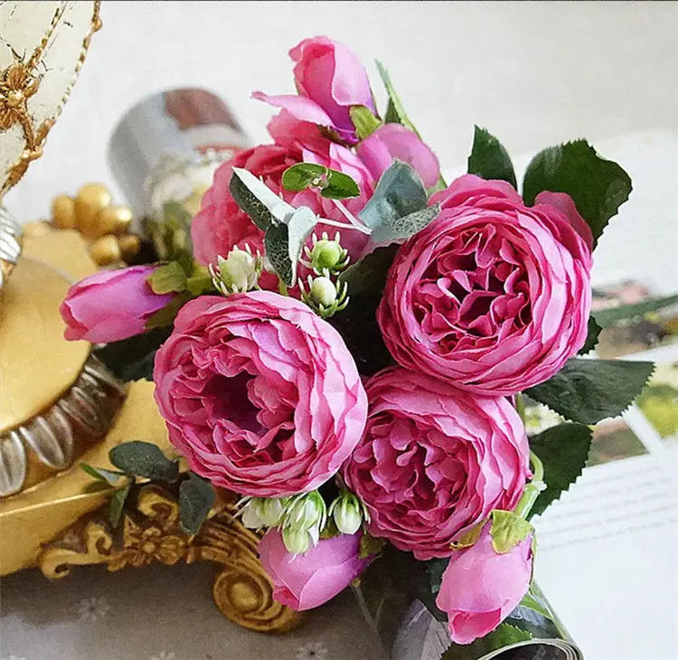 beau bouquet de fleurs artificielles pour mariage et décoration - vue 11 sur 13