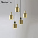 Moderne Pendelleuchte aus Messing für stilvolle Wohnraumdekoration im Industrial-Look