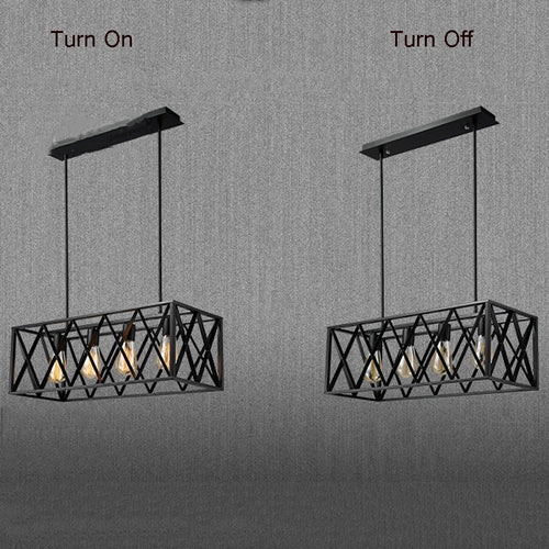 lustre loft vintage en fer pour bar club restaurant industriel