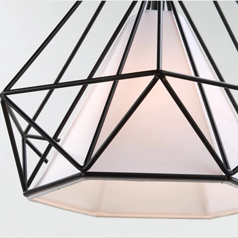 cage à oiseaux suspension lumières rétro minimaliste moderne - vue 6 sur 8