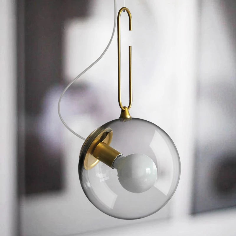 lampe à main rétro bulle d'or style industriel vintage - vue 5 sur 7