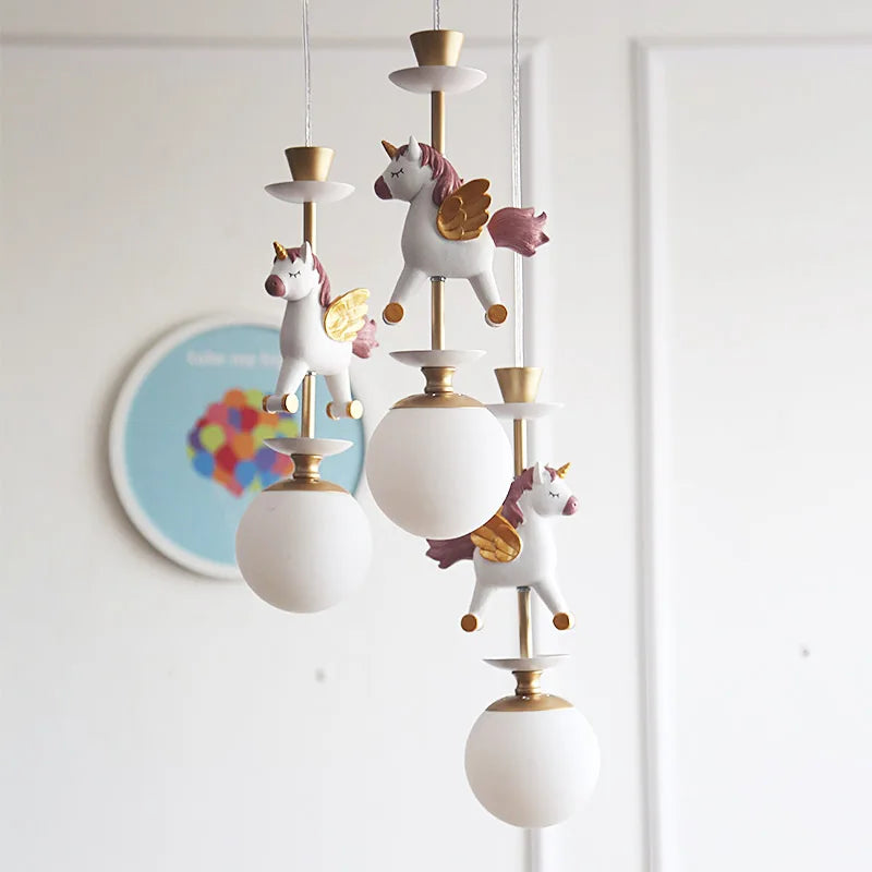 lampe de chevet suspendue en bois moderne pour enfants - vue 6 sur 13