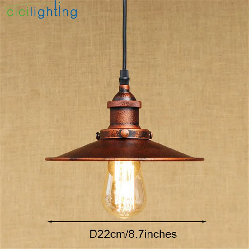 Edison lampe Loft Vintage industriel rétro Suspension lumière E27 support lampara Colgantes Suspension Luminaire éclairage rustique